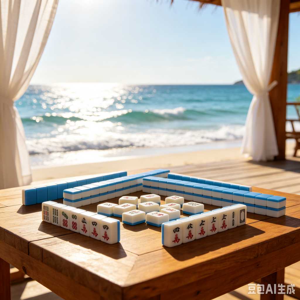 printed logo mahjong set